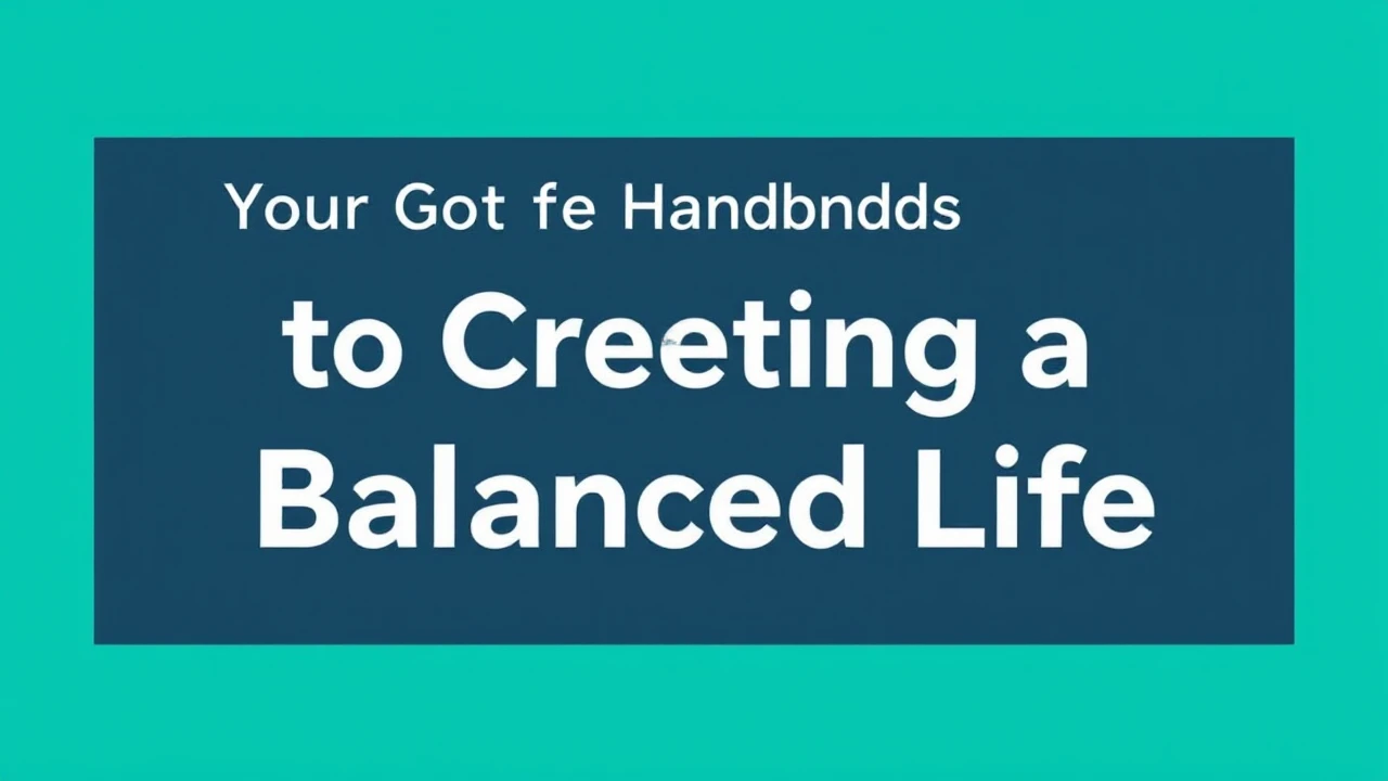 Your Go-To Handbook to Creating a Balanced Life