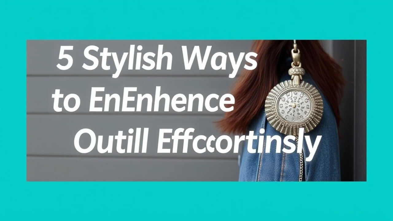 5 Stylish Ways to Enhance Your Outfit Effortlessly