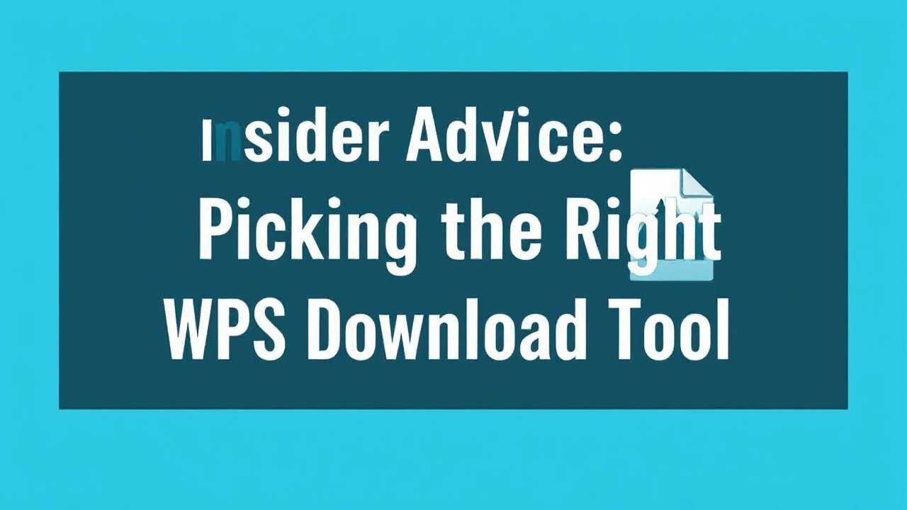 Insider Advice: Picking the Right WPS Download Tool