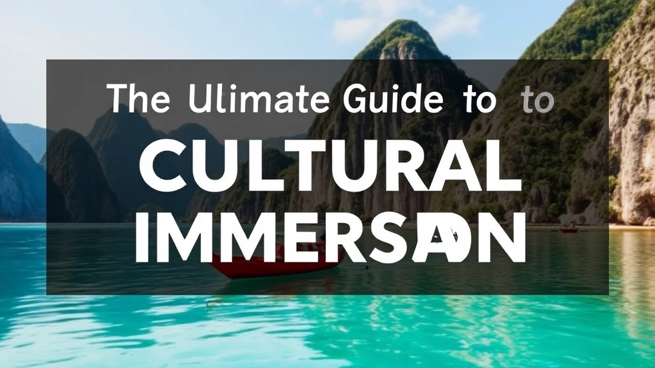 The Ultimate Guide to Cultural Immersion: Embracing Local Traditions While Traveling