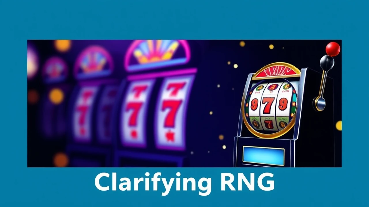 Clarifying RNG: The Technology Behind Slot Machines