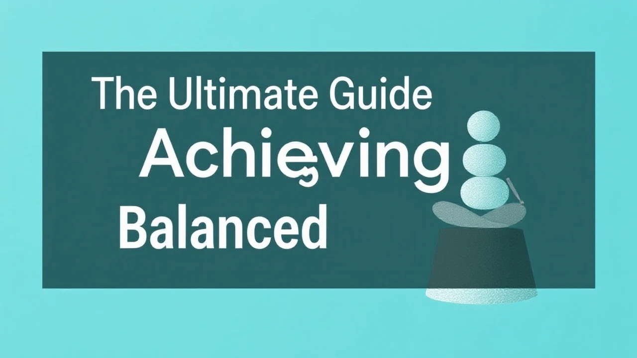 The Ultimate Guide to Achieving a Balanced Lifestyle