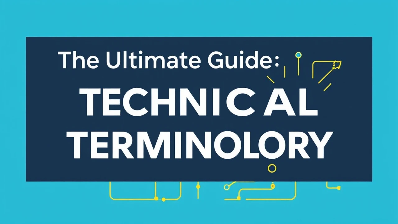 The Ultimate Guide Technical Terminology: The Basics Explained