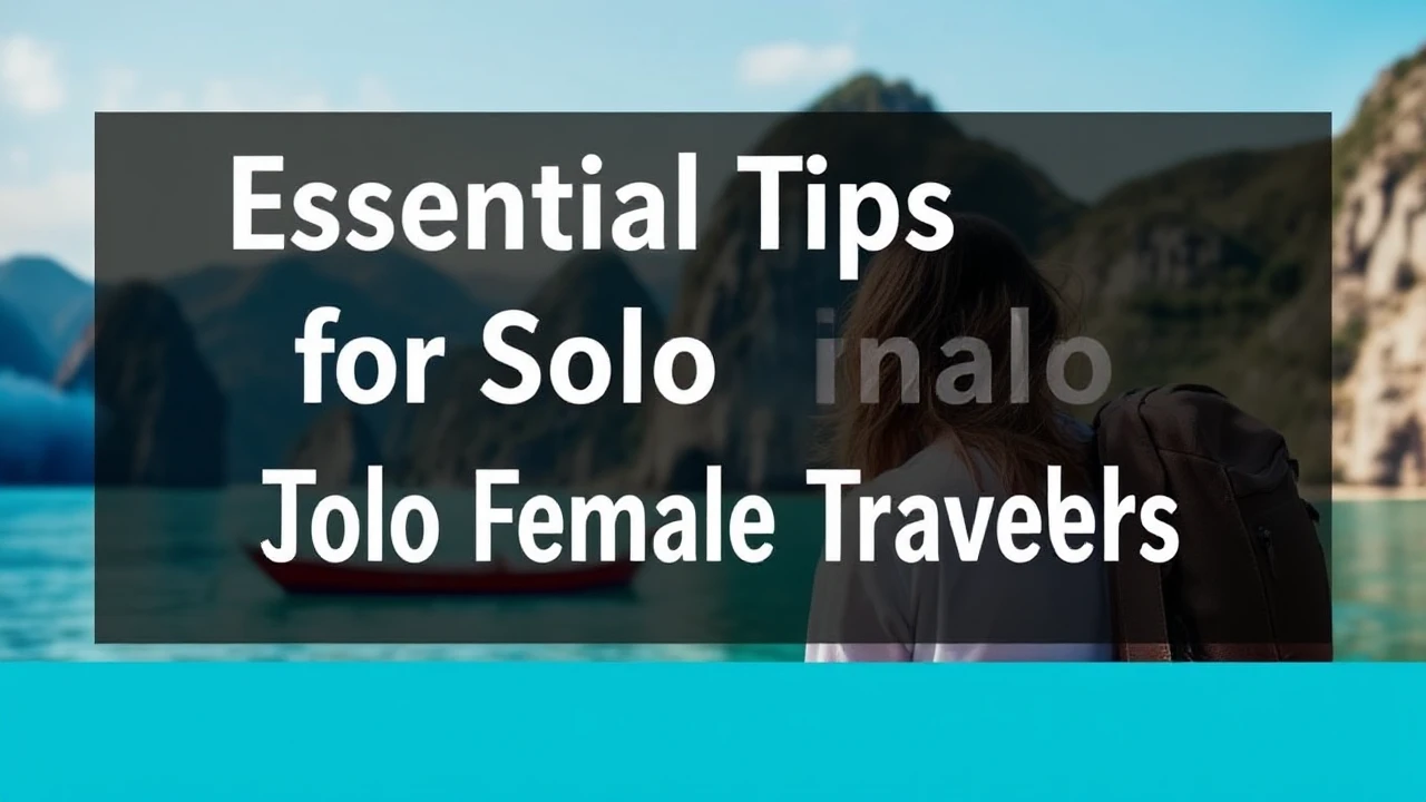 Essential Tips for Solo Female Travelers: Staying Safe and Feeling Empowered