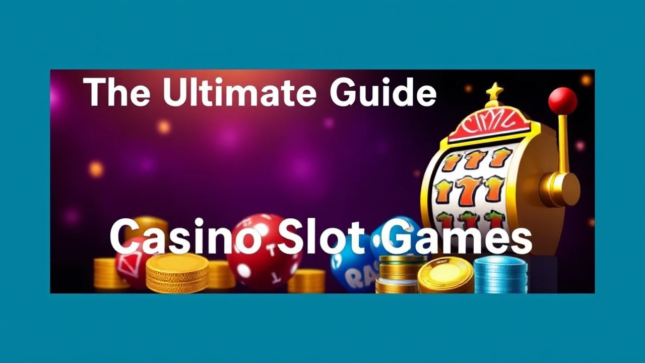 The Ultimate Guide to Casino Slot Games: Strategies for Success