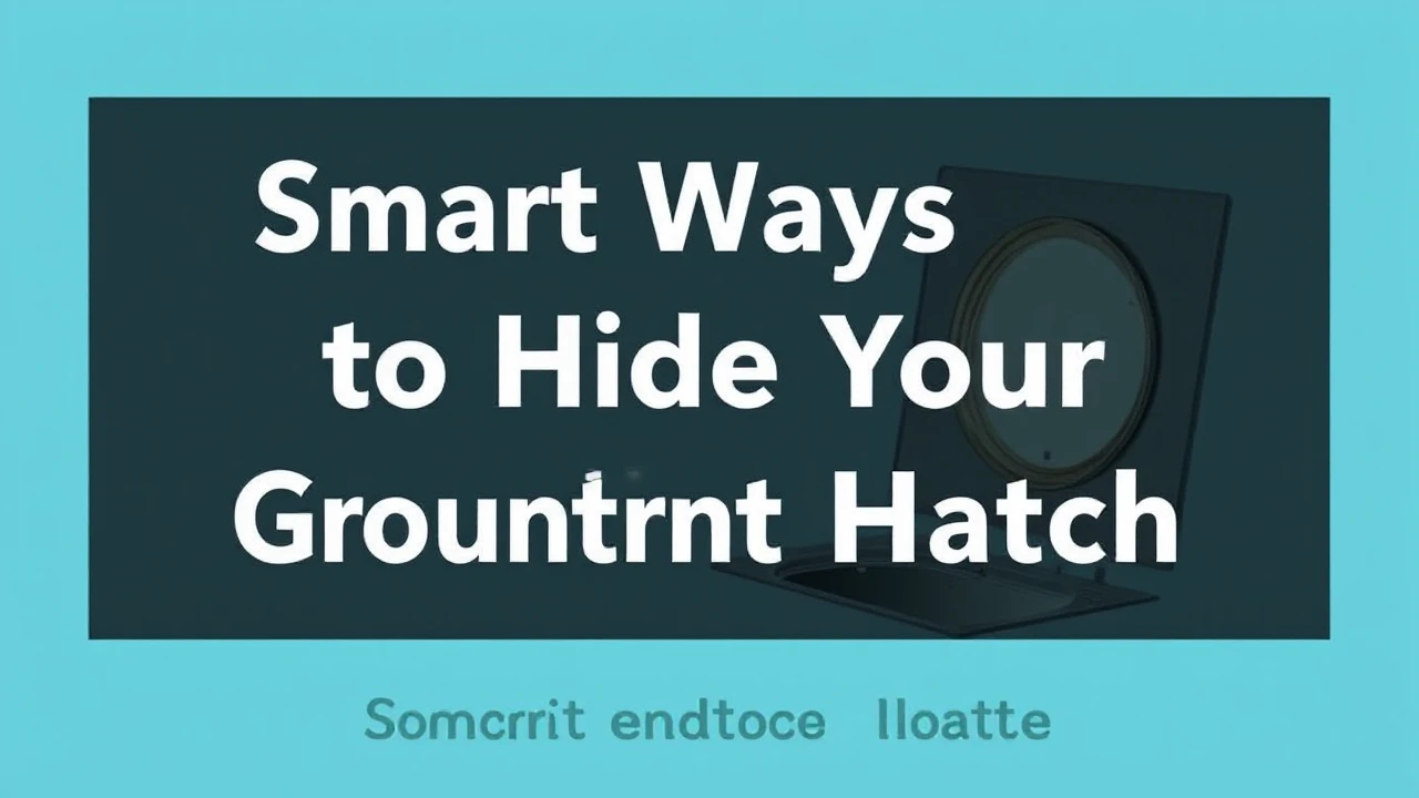 Smart Ways to Hide Your Ground Entry Hatch