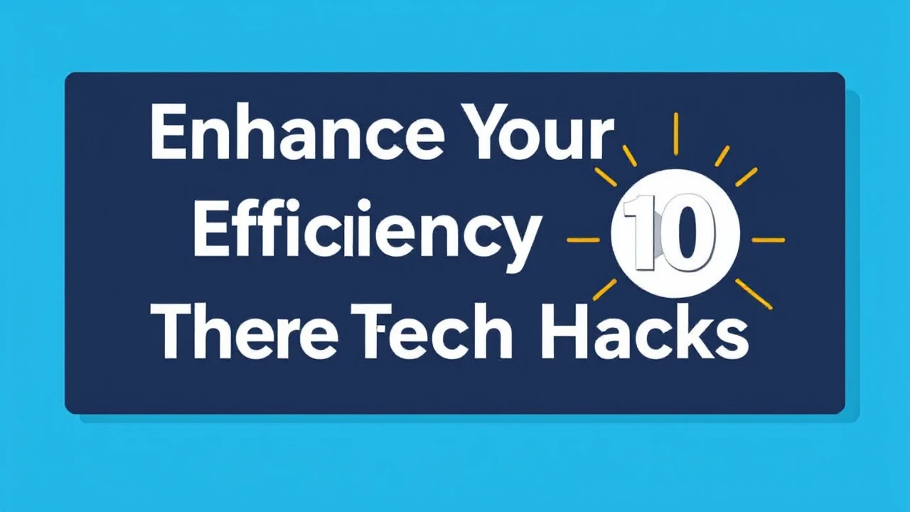 Enhance Your Efficiency with These 10 Tech Hacks