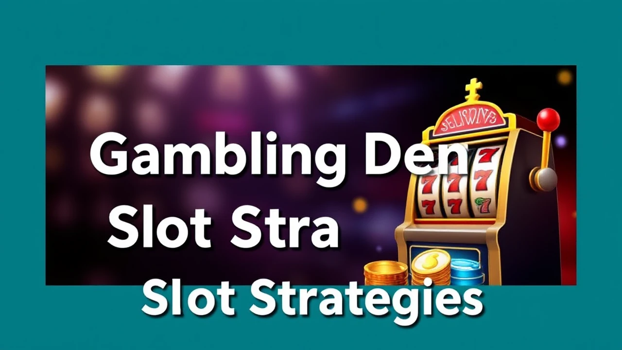 Mastering to Gambling Den Slot Strategies