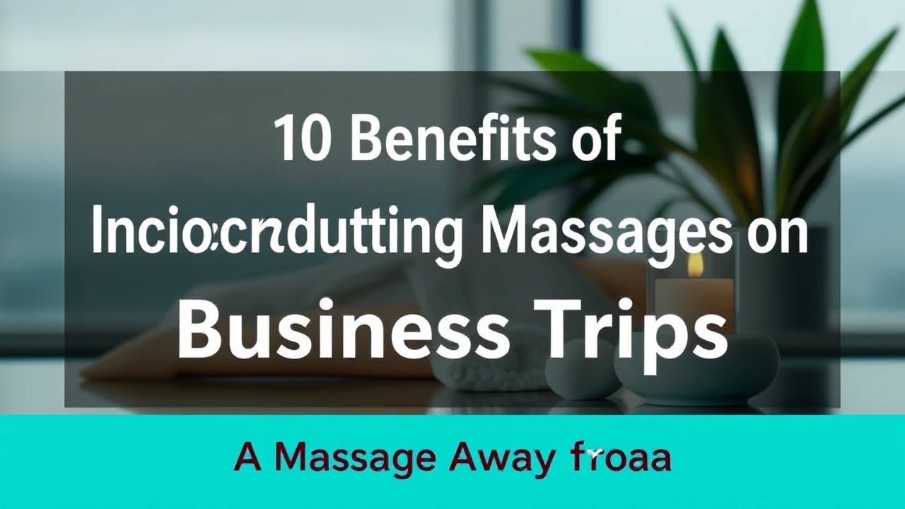 Best 10 Benefits of Incorporating Massages on Business Trips