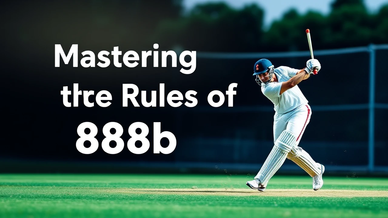 Mastering at the Rules of 888b Cricket: Essential Information
