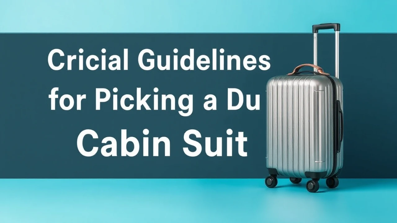 Crucial Guidelines for Picking a Durable Cabin Suitcase