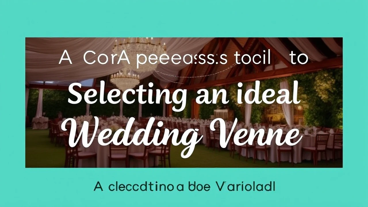 A Comprehensive Manual to Selecting an Ideal Wedding Venue