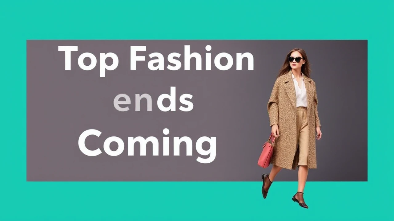 Top Fashion Trends to Watch Out for in the Coming Year