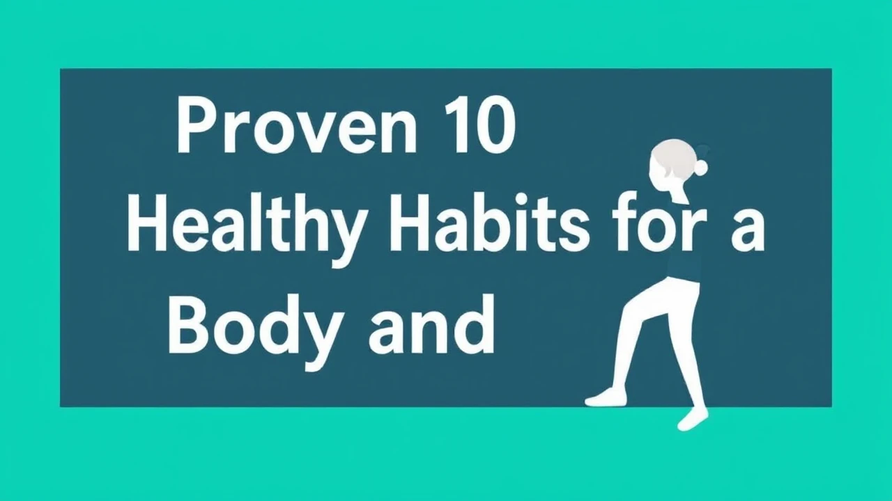 Proven 10 Healthy Habits for a Sturdy Body and Mind