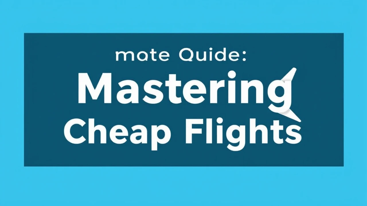 Ultimate Guide on Scoring Deals: Mastering Cheap Flights