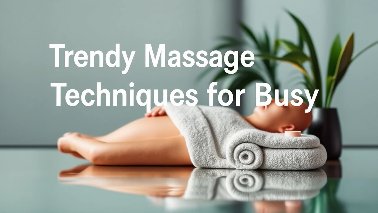 Trendy Massage Techniques for Busy Business Travelers
