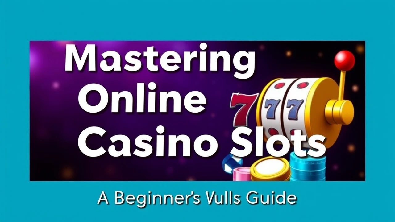 Mastering Online Casino Slots: A Beginner's Luck Guide