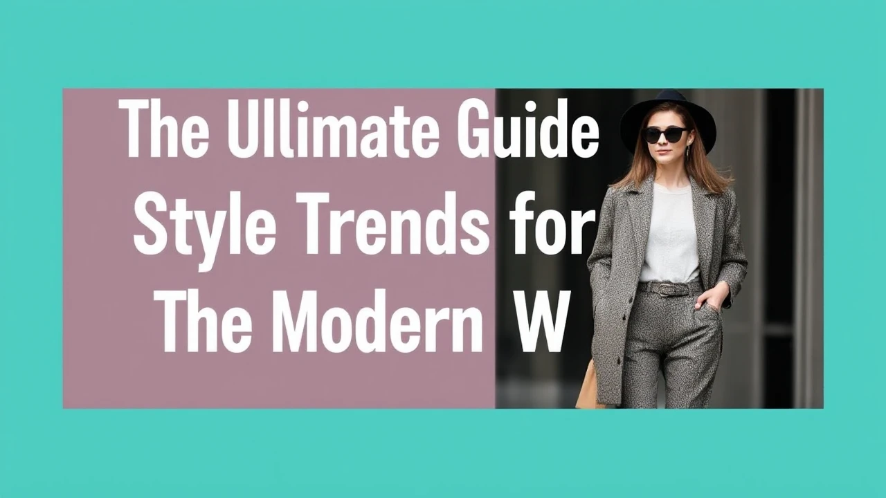 The Ultimate Guide to Style Trends for the Modern Woman