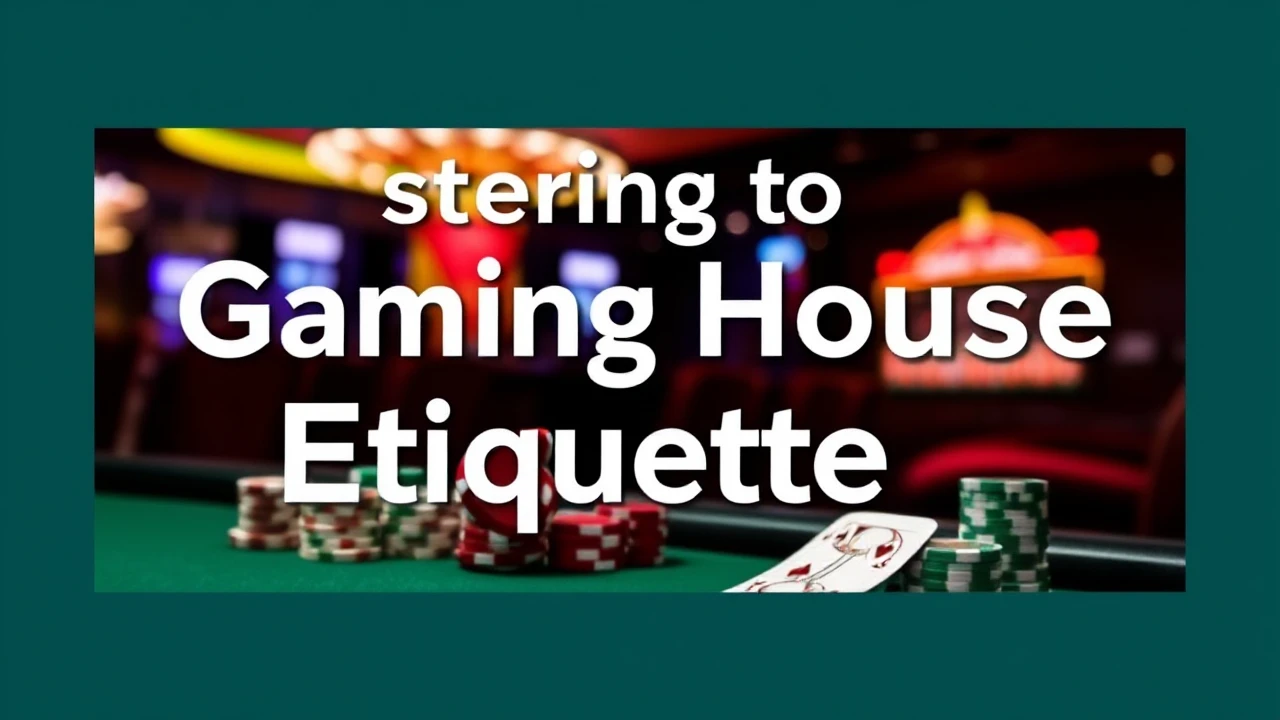 Mastering to Gaming House Etiquette