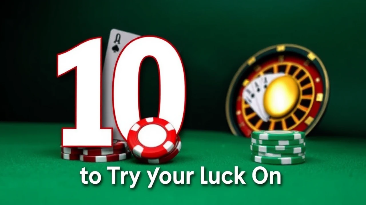 The Ultimate 10 Casino Games to Try Your Luck On