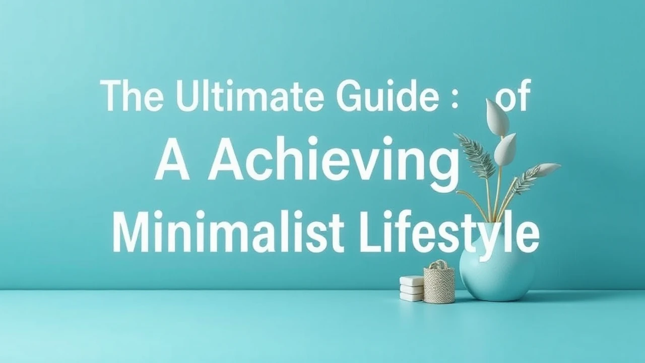 The Ultimate Guide of Achieving a Minimalist Lifestyle