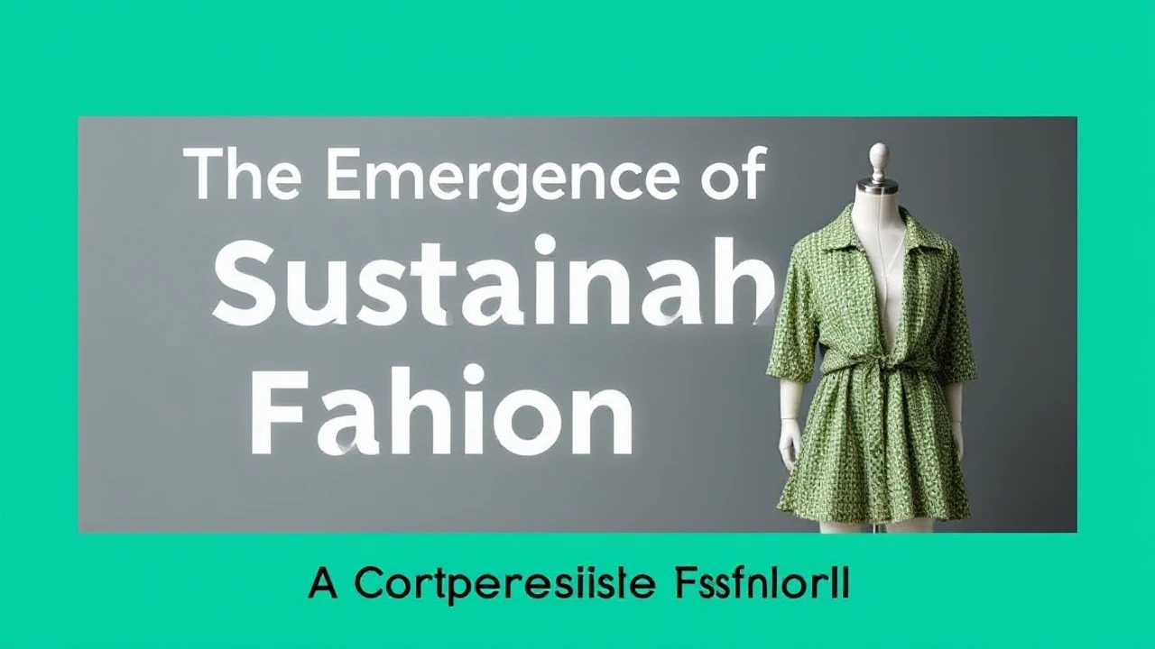 The Emergence of Sustainable Fashion: A Comprehensive Manual