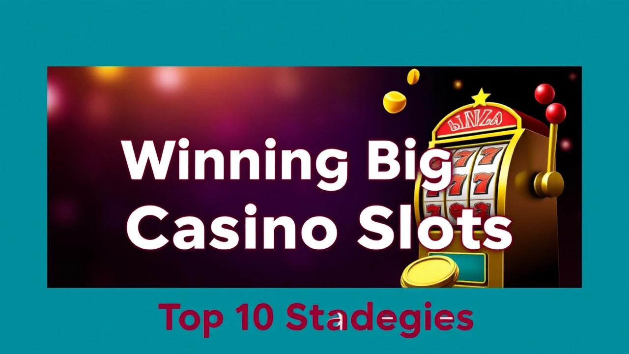 Mastering the Art of Winning Big at Casino Slots: Top 10 Strategies