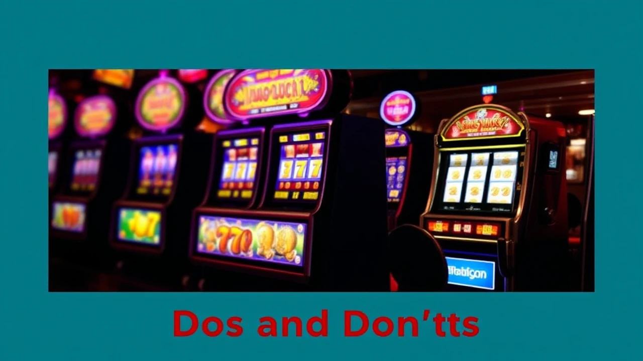 Casino Slot Etiquette: Dos and Don'ts