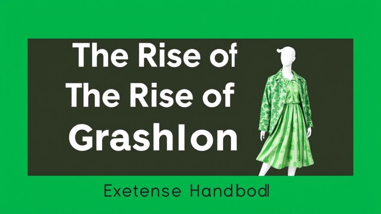 The Rise of Green Fashion: An Extensive Handbook