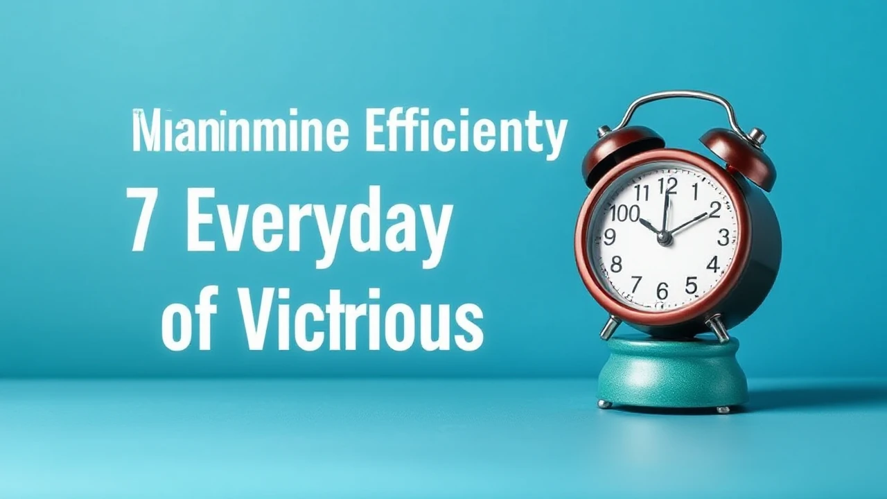 Maximizing Efficiency: 7 Everyday Habits of Victorious People