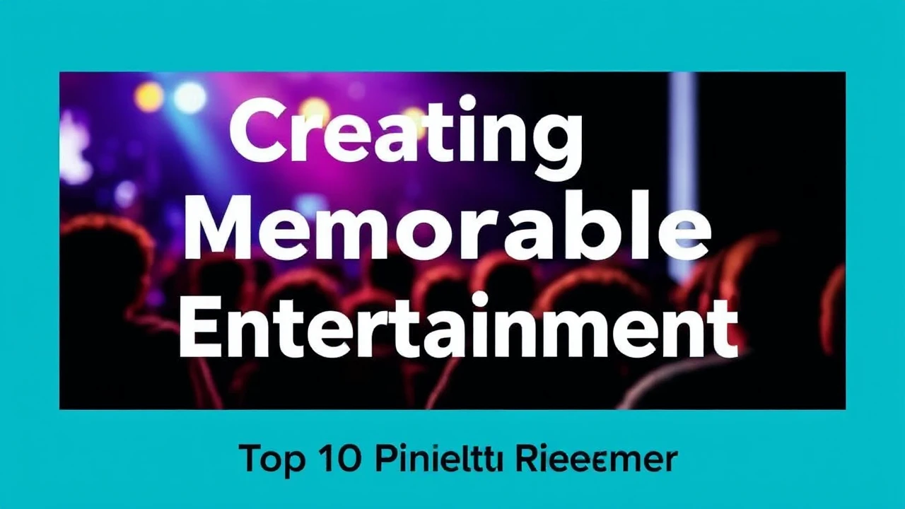 Creating Memorable Entertainment: Top 10 Pointers to Remember