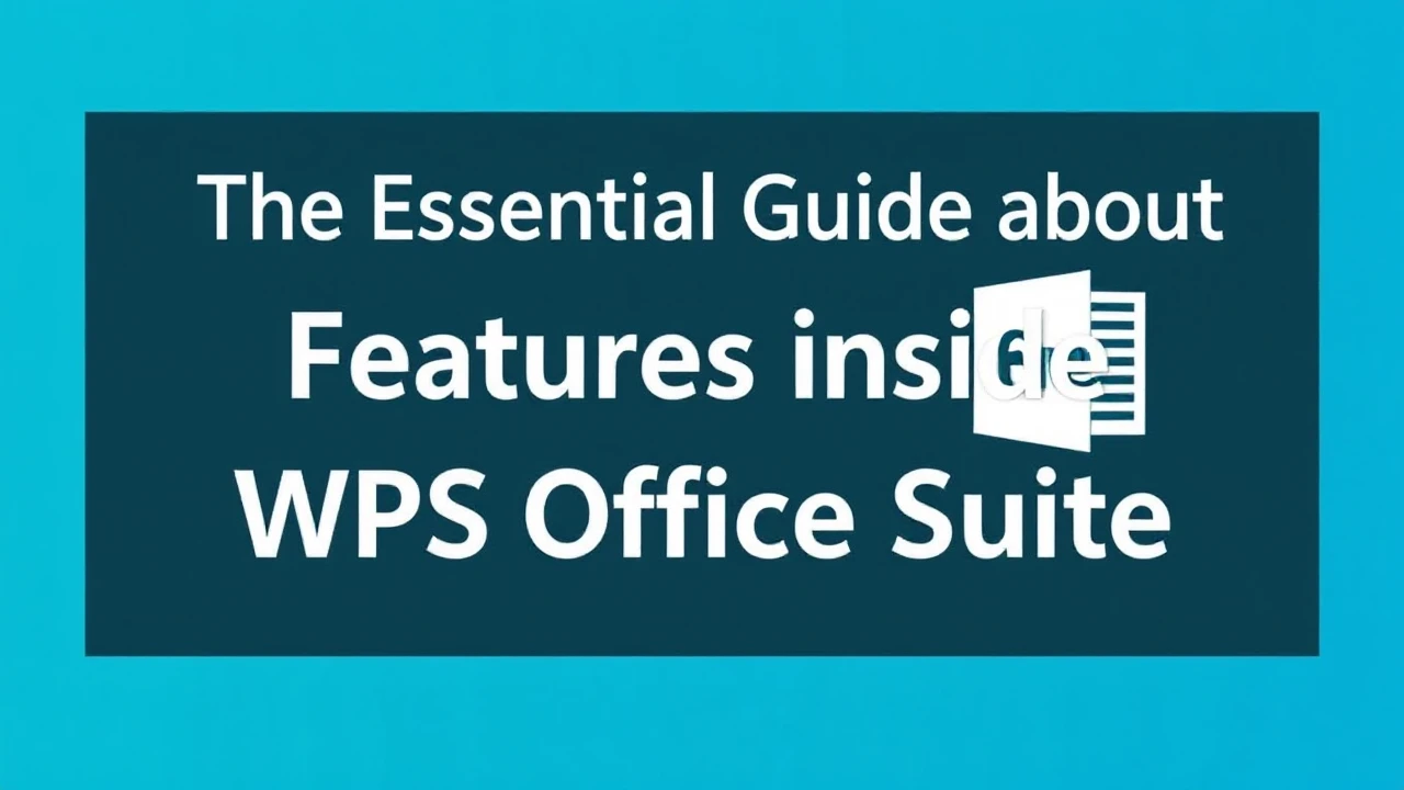 The Essential Guide about Features inside WPS Office Suite