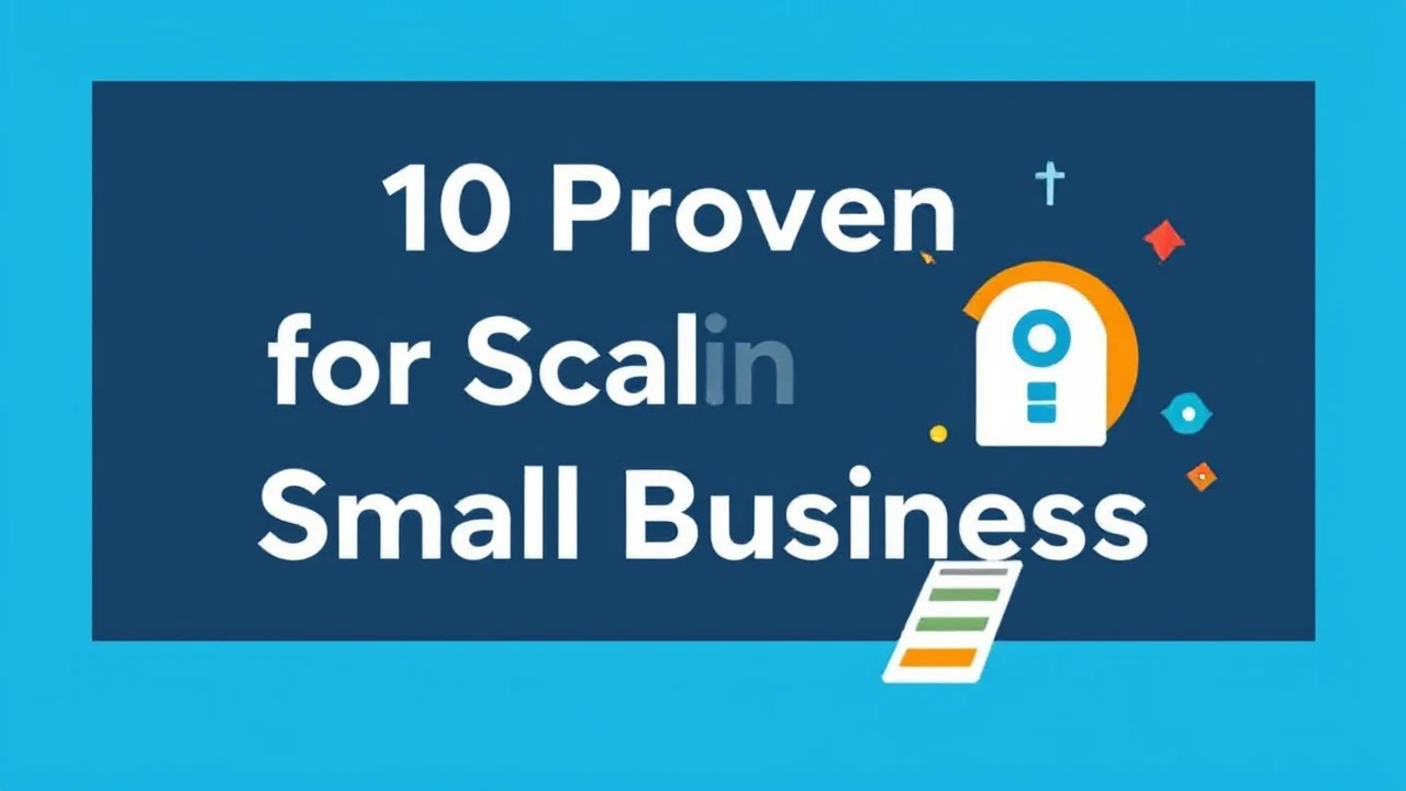 10 Proven Strategies for Scaling Your Small Business