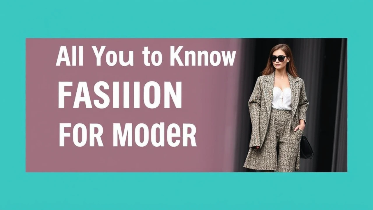 All You Need to Know to Fashion Trends for the Modern Woman