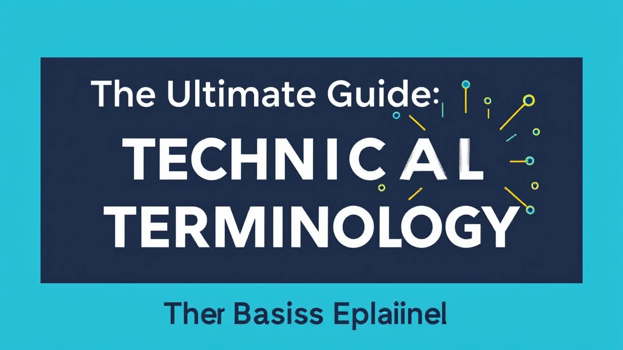 The Ultimate Guide Technical Terminology: The Basics Explained