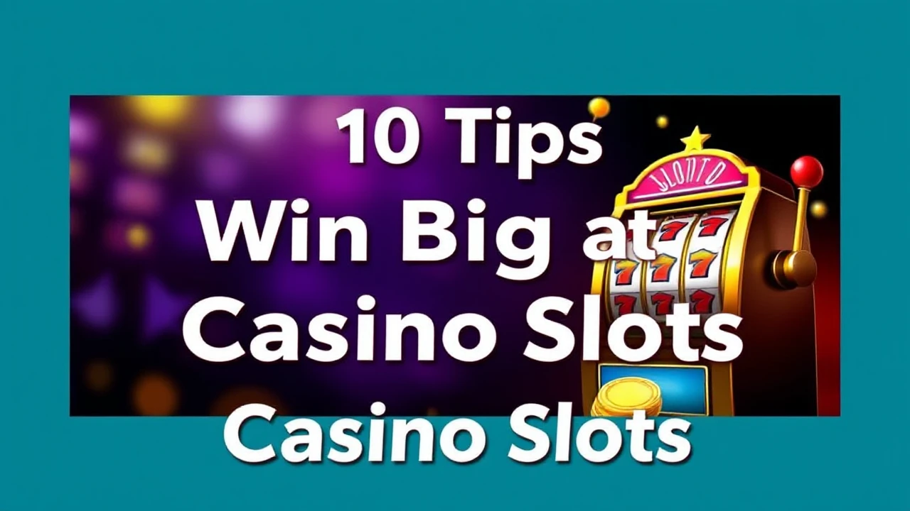 Top 10 Tips to Win Big at Casino Slots