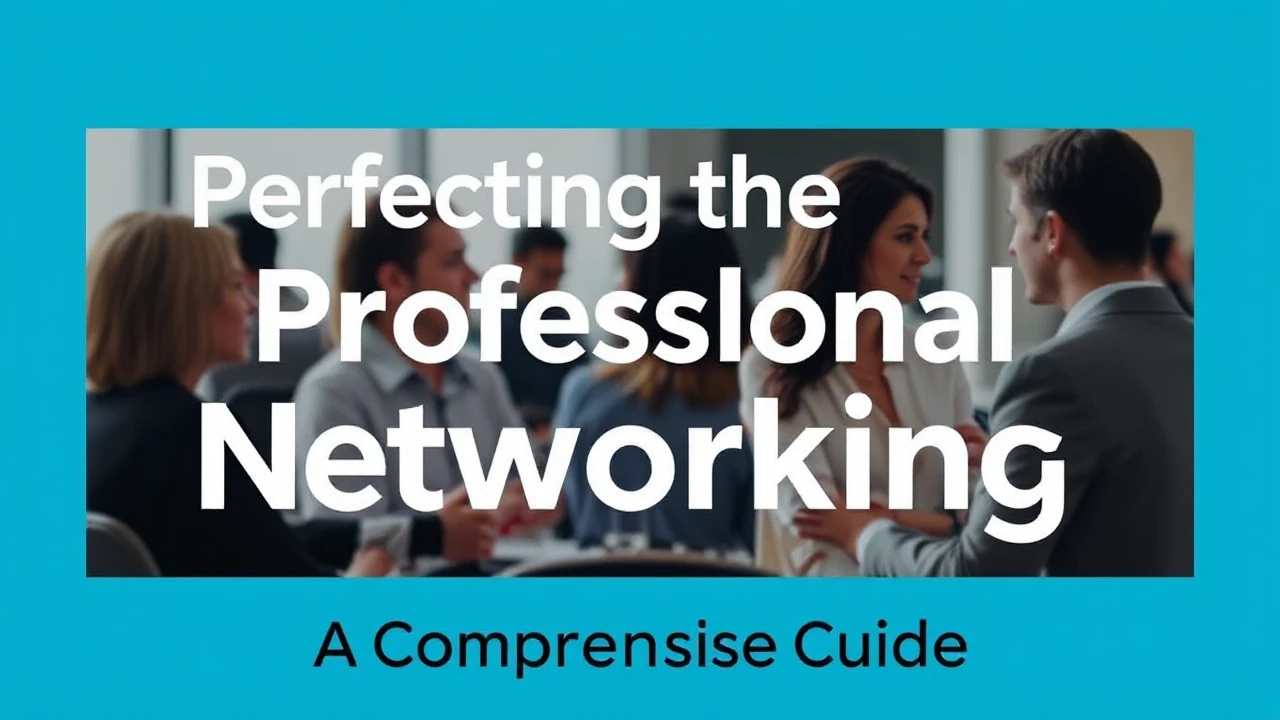 Perfecting the Art of Professional Networking: A Comprehensive Guide