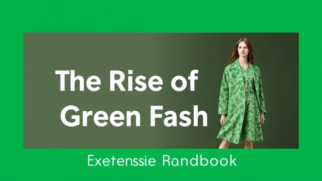 The Rise of Green Fashion: An Extensive Handbook