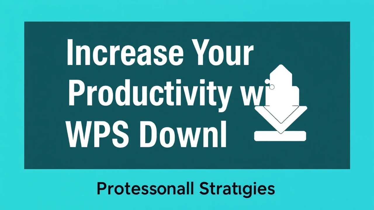 Increase Your Productivity with WPS Download: Professional Strategies
