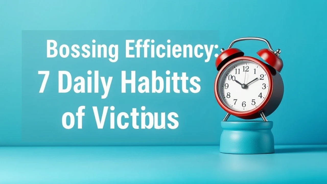 Boosting Efficiency: 7 Daily Habits of Victorious Folks
