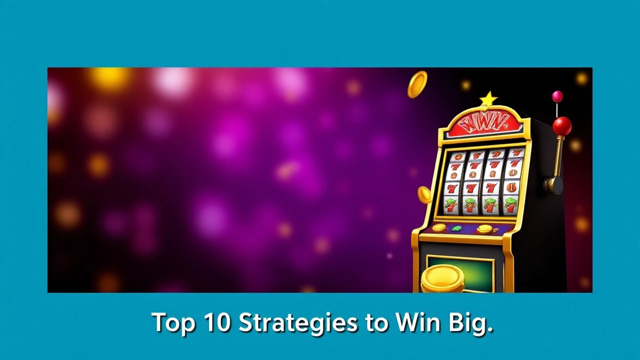 Increase Your Slot Machine Winnings: Top 10 Strategies to Win Big