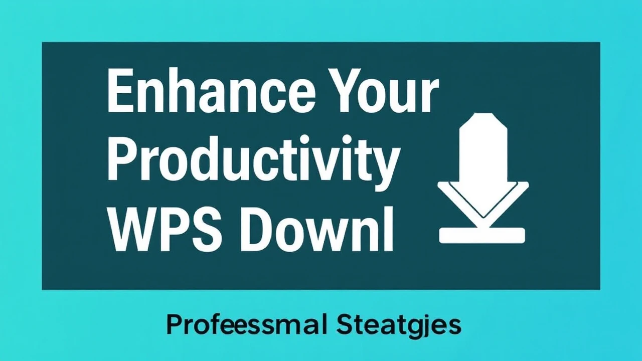 Enhance Your Productivity with WPS Download: Professional Strategies
