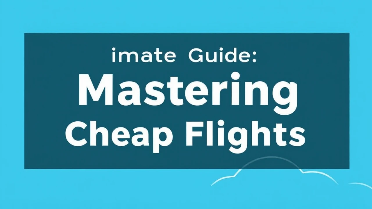 Ultimate Guide on Scoring Deals: Mastering Cheap Flights