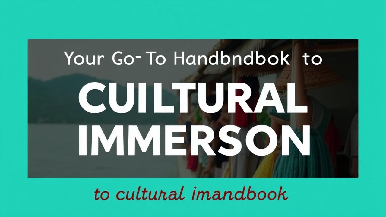 Your Go-To Handbook to Cultural Immersion: Embracing Local Traditions While Traveling