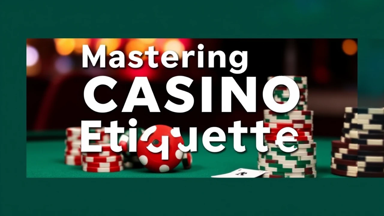 Mastering Casino Etiquette: The Dos and Don'ts for Every Player