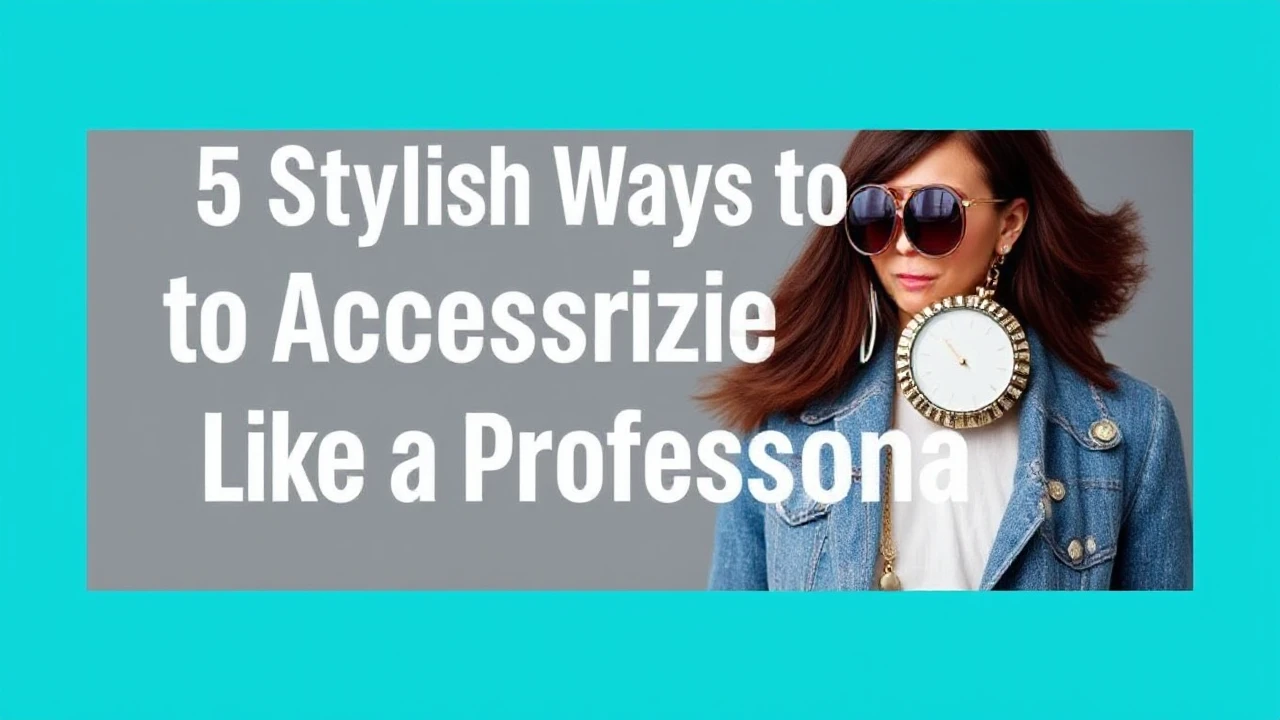 5 Stylish Ways to Accessorize Your Outfit Like a Professional