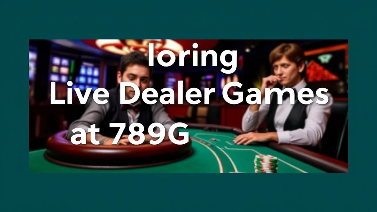 Exploring Live Dealer Games at 789G Casino