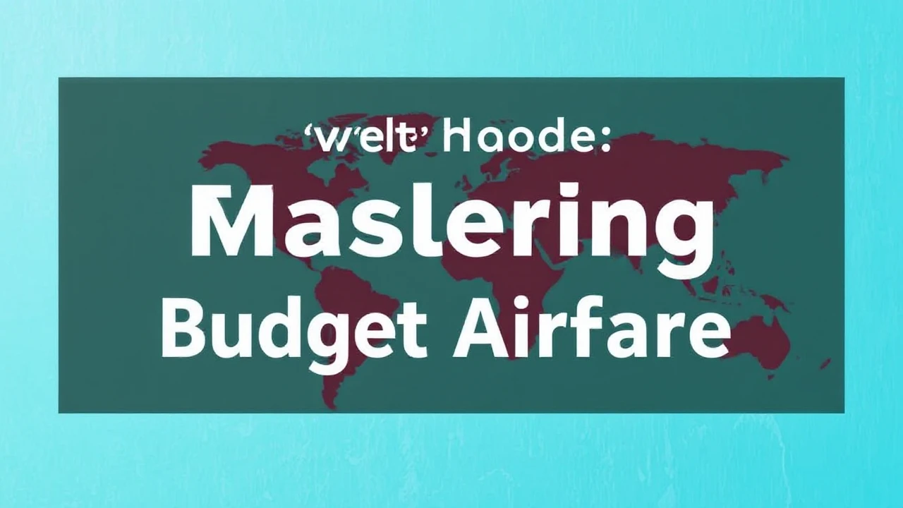 Ultimate Guide on Travel Hacks: Mastering Budget Airfare