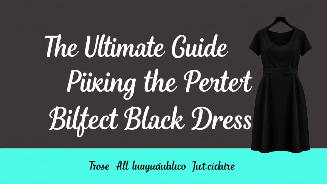 The Ultimate Guide of Picking the Perfect Little Black Dress