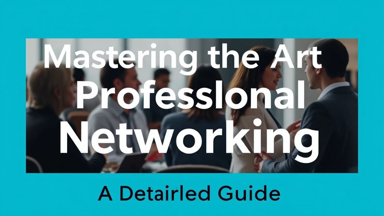 Mastering the Art of Professional Networking: A Detailed Guide